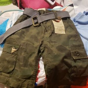 Army print shorts
